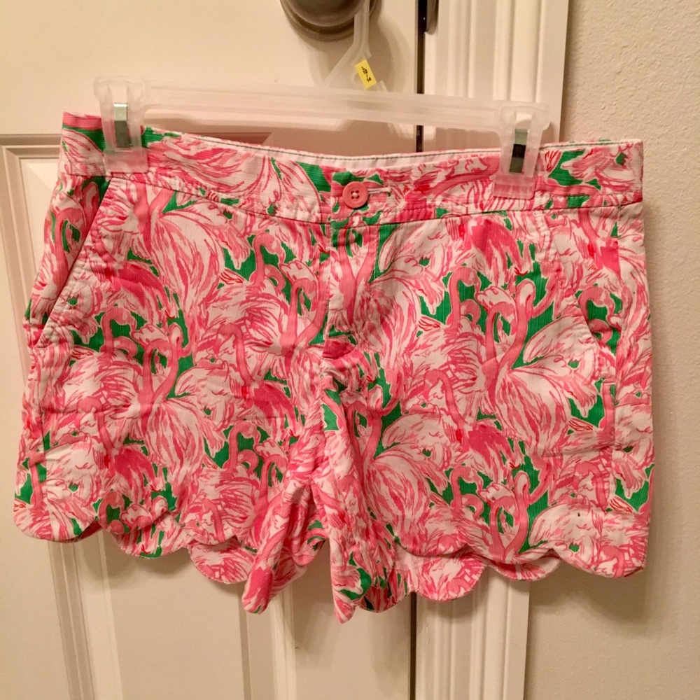 Lilly Pulitzer Butter Cup Short Flamingo Print